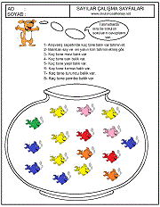 birinci sınıflar için sayı çizgi çalışma sayfaları